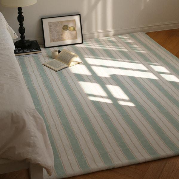 스트라이프 팔레트 사계절 대형 러그