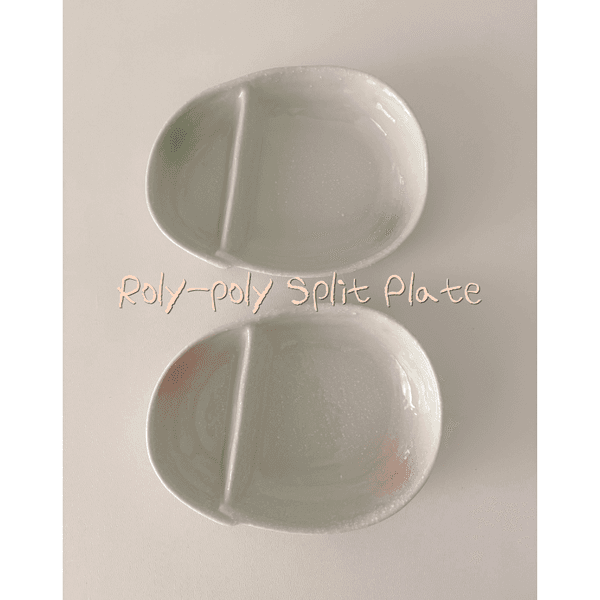 Roly-poly split plate