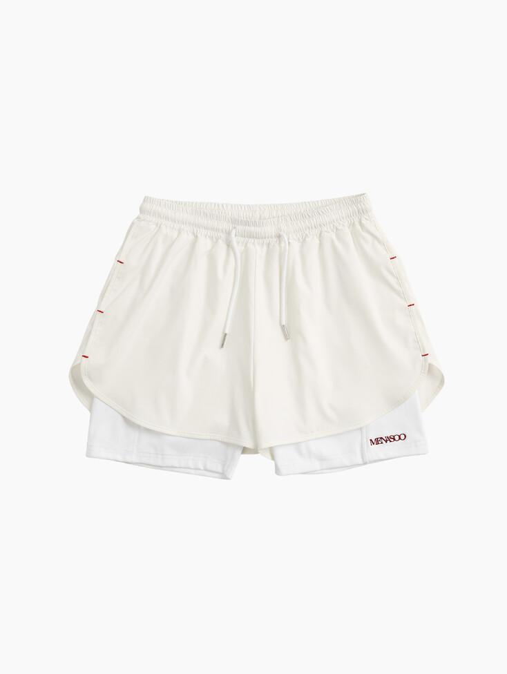 MNS SIGNATURE RUNNING PANTS WHITE