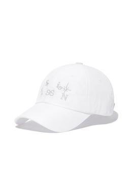 [ 4rd drop ] SPARKLING NYLON CAP, white