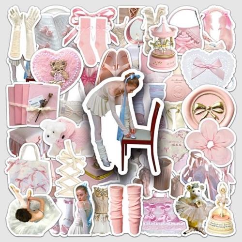 50p 발레리나 조각스티커