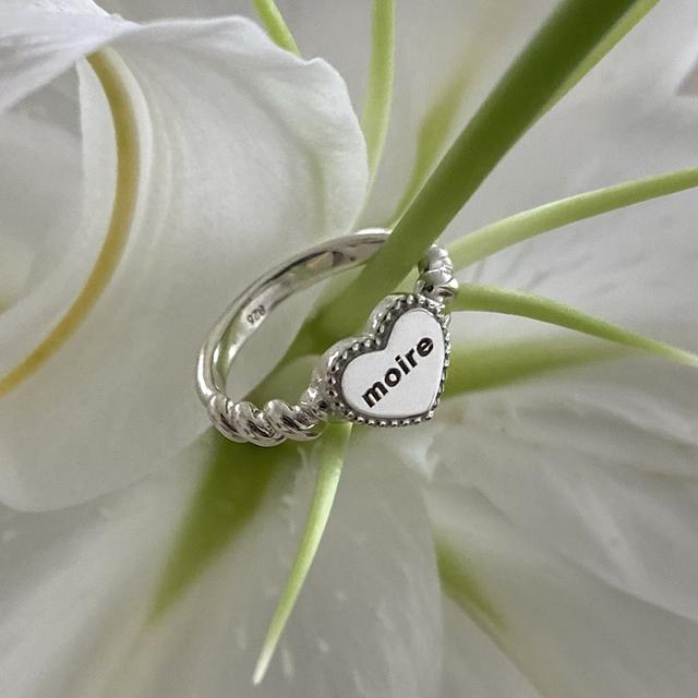 Bloom heart ring 하트 각인 반지