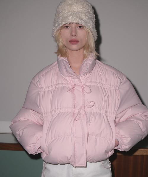 RIBBON SHIRRING PADDING (LIGHT PINK)