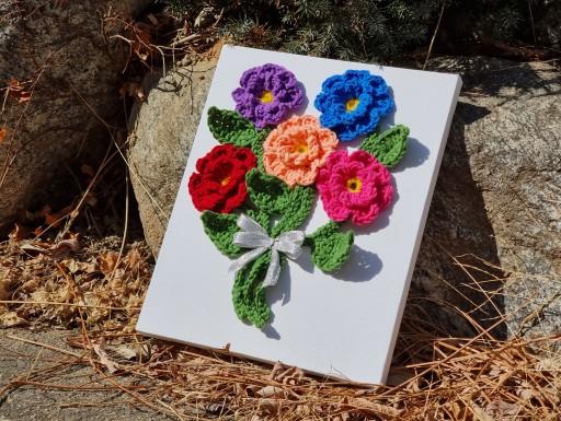 Primavera 💐뜨개 월아트/월데코
