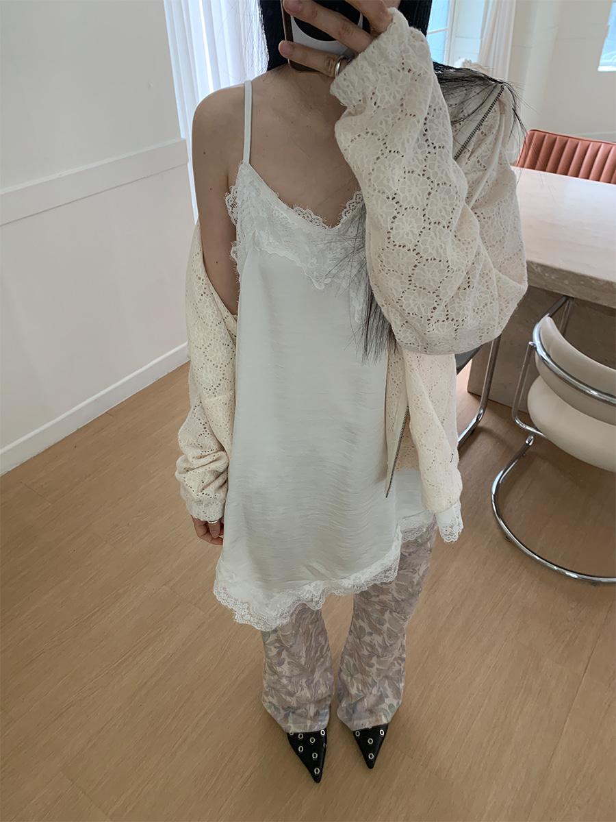 ROSE satin lace ops (2color) *주문폭주 3월순차출고