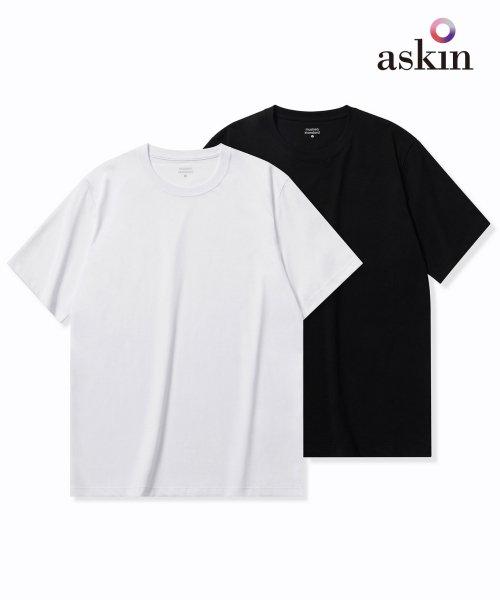 [쿨탠다드] 베이식 크루 넥 반팔 티셔츠 2팩