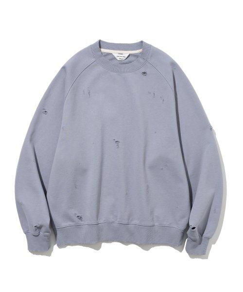 vintage damaged sweatshirts misty lilac