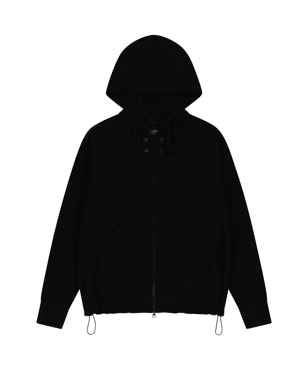 CIRCUIT ZIP-UP HOODIE [BLACK]
