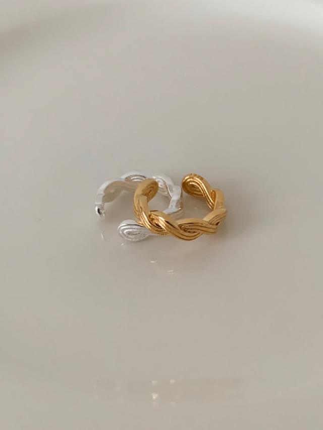 실버925 18K도금 테디 이어커프