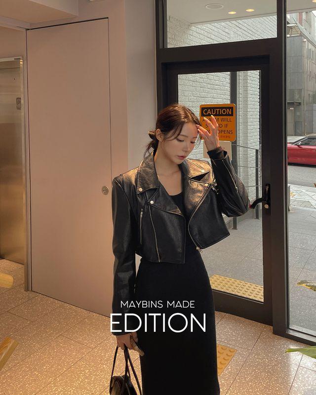 [당일발송] 인트 레더 라이더 자켓