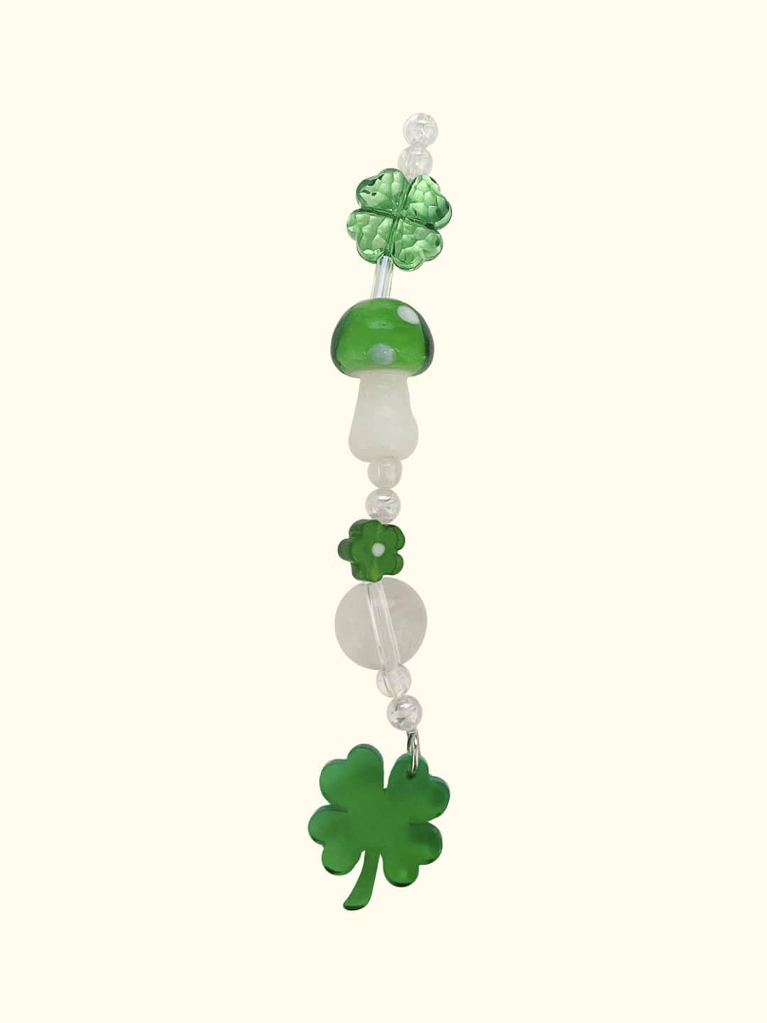 no.1 green clover keyring