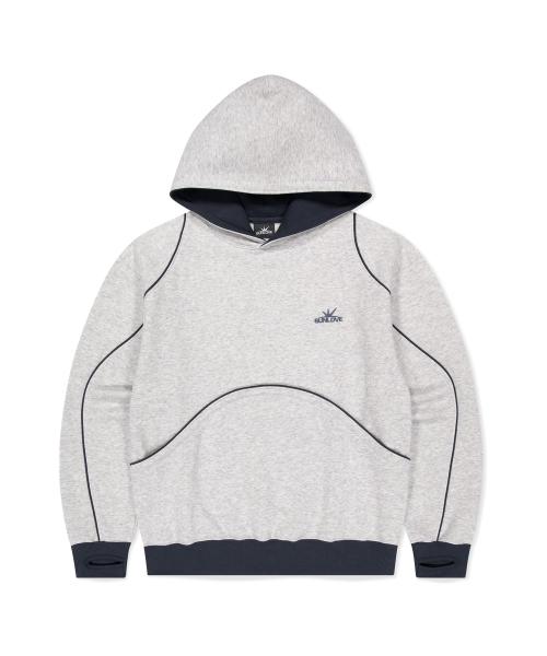 Crescent Brushed Hoodie Heather Grey