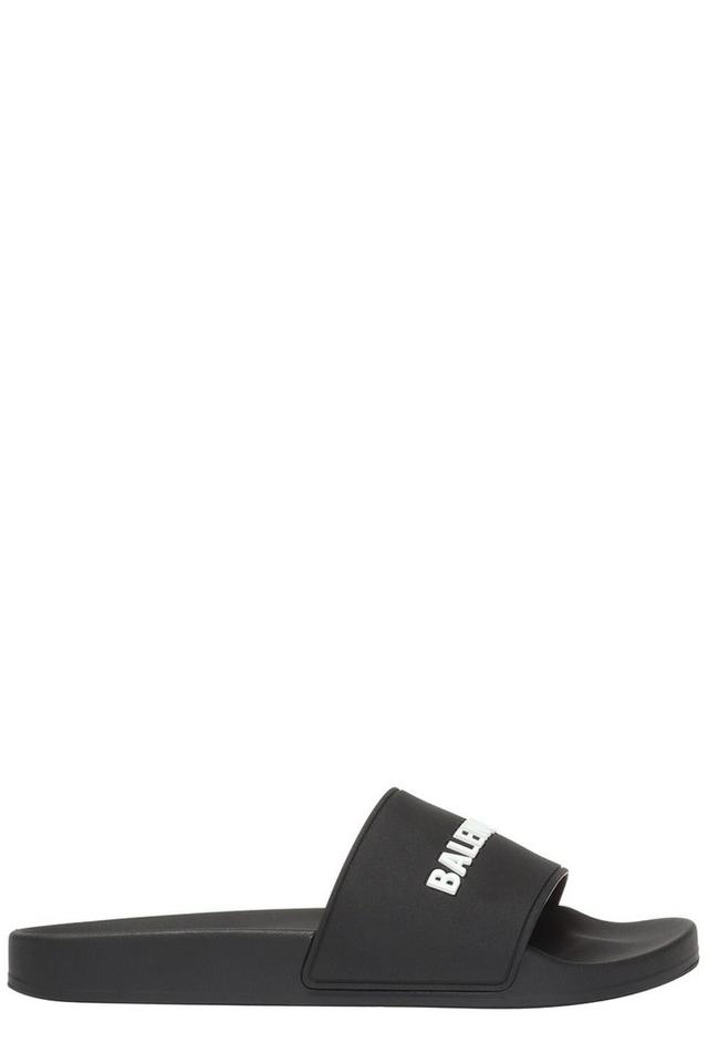 Balenciaga Logo Printed Slide Sandals