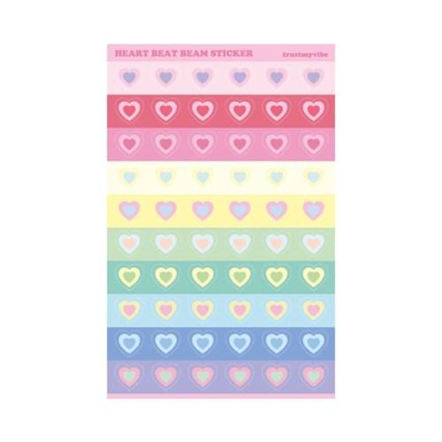 Heart Beat Beam Sticker