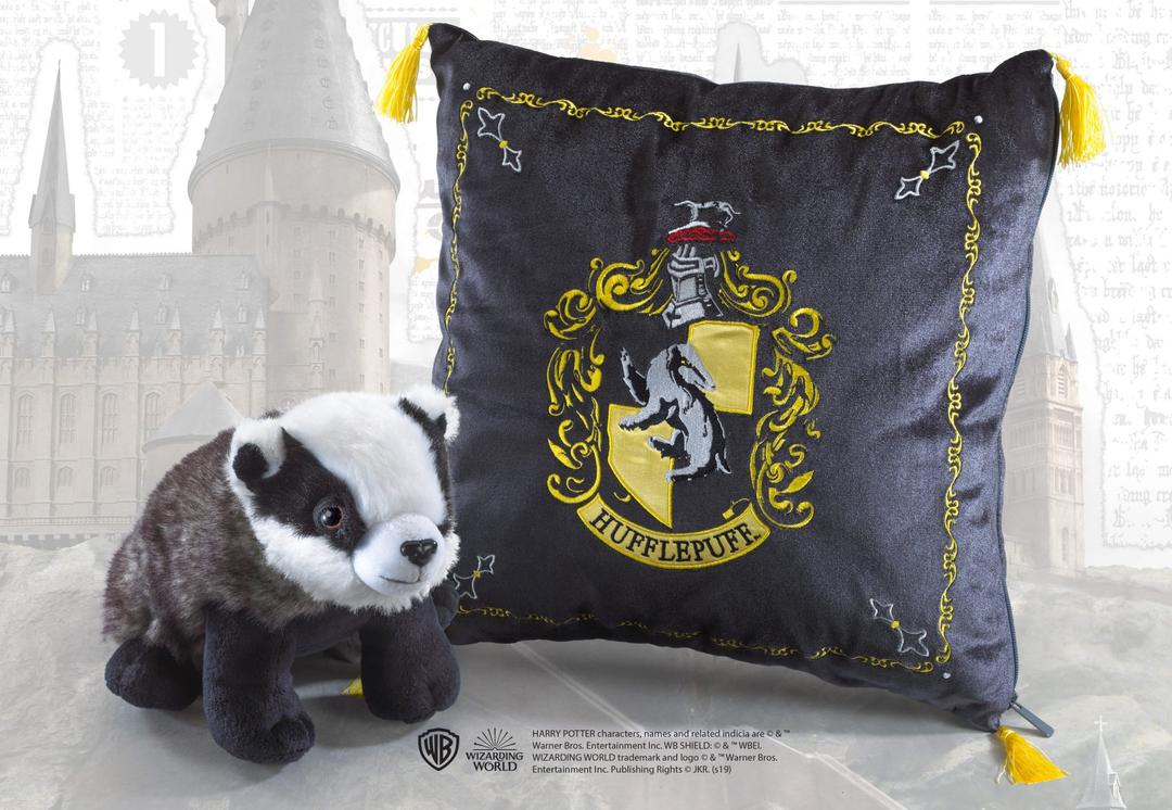 Plush Hufflepuff House Mascot &amp; Cushion
