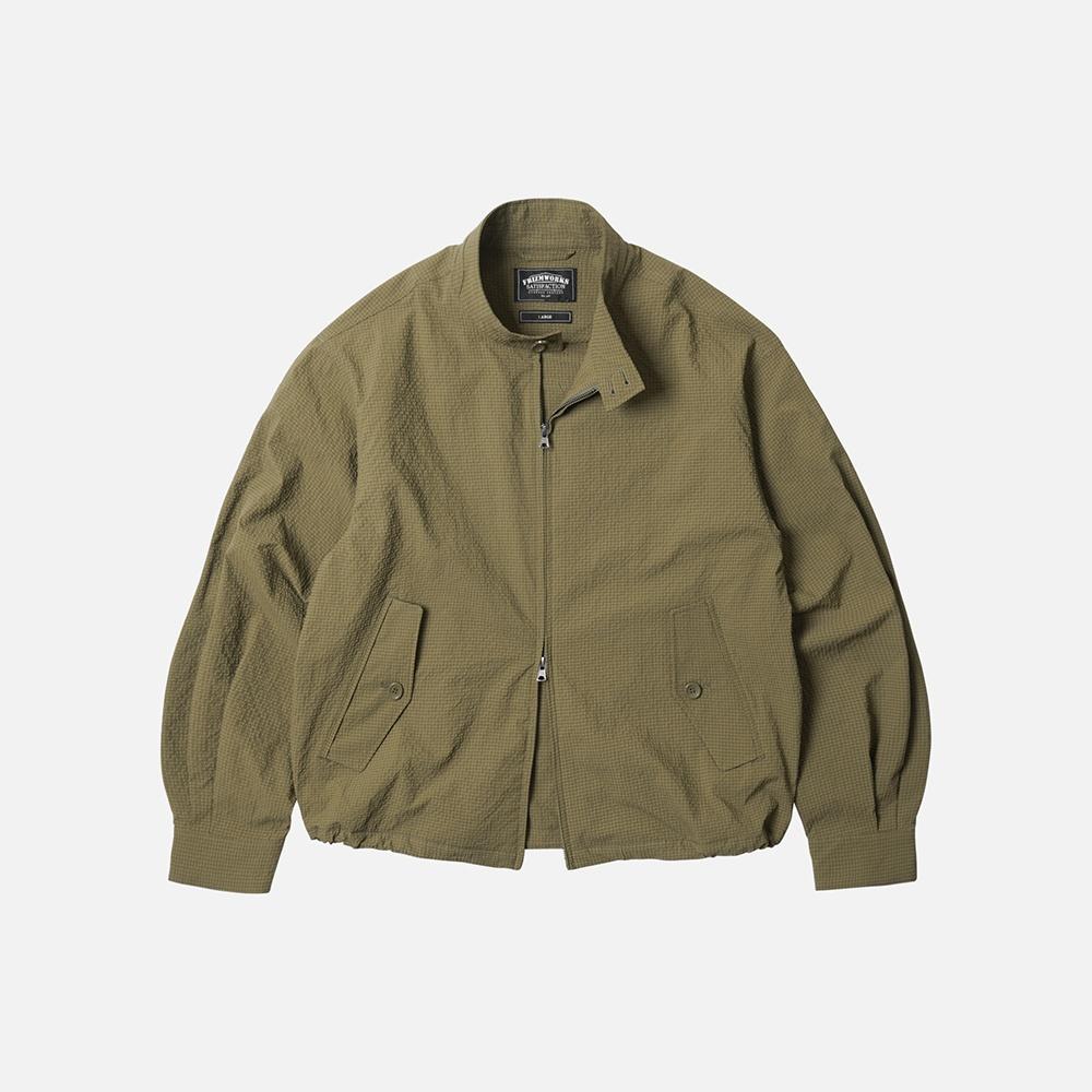 Seersucker buddy harrington jacket _ beige