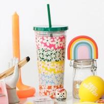 밴도 빨대 텀블러 - DAISIES