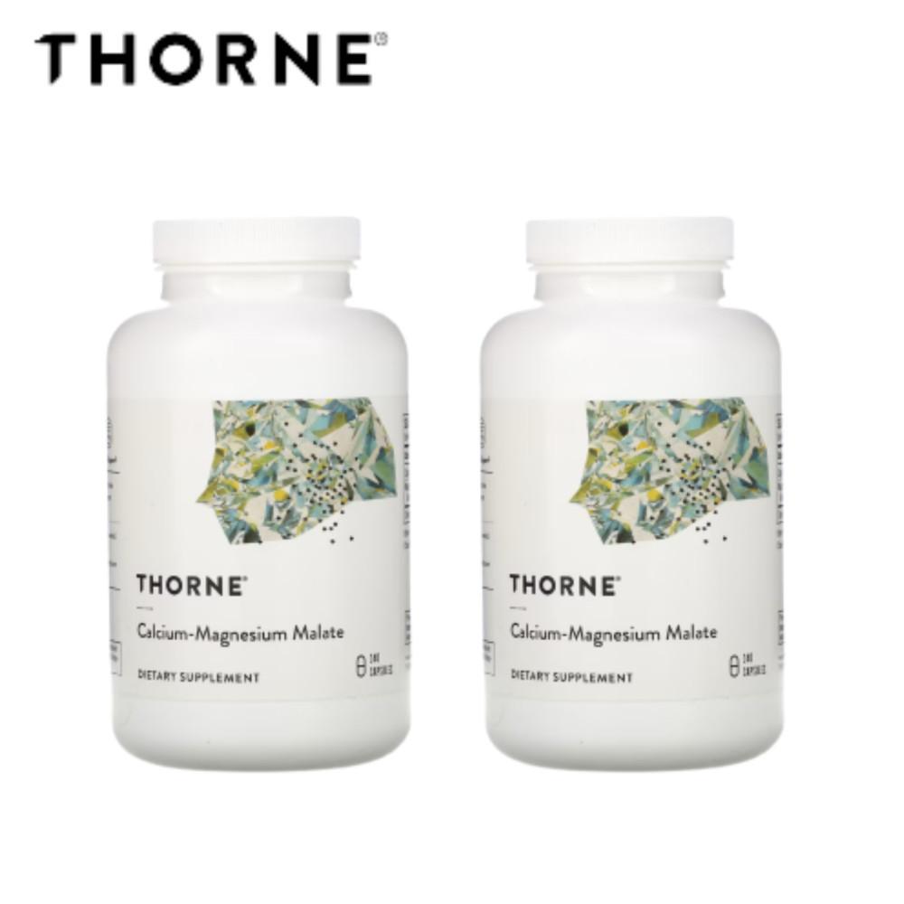 [2개묶음] 쏜리서치 고약사 칼슘 마그네슘 말레이트 240캡슐 유기산 마그네슘 [원산지:미국]