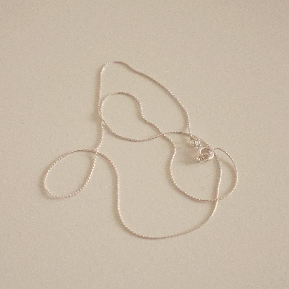 [더보이즈 에릭 착용] 925silver 얇은 꼬임 체인 1mm 쵸커 목걸이 (4 color)