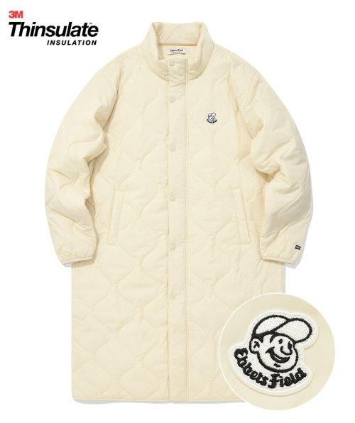 베츠 신슐레이트 3M 롱퀼팅자켓 아이보리