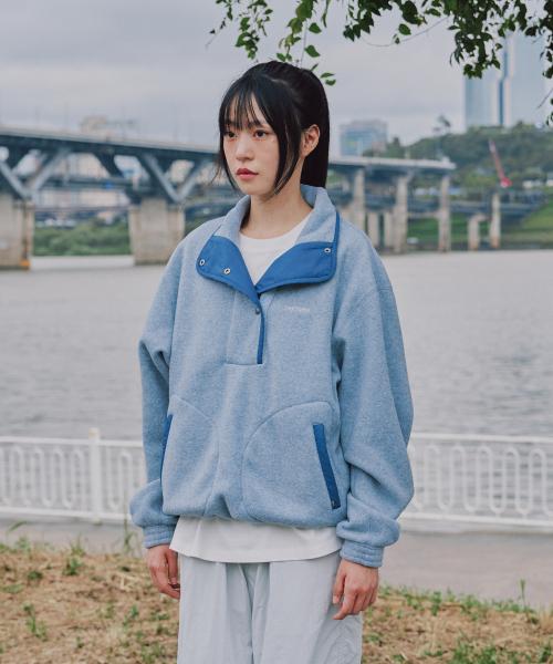 플리스 풀오버 - GRAY