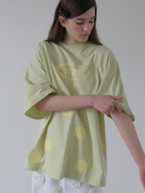 Sport logo oversize dot tee_lime