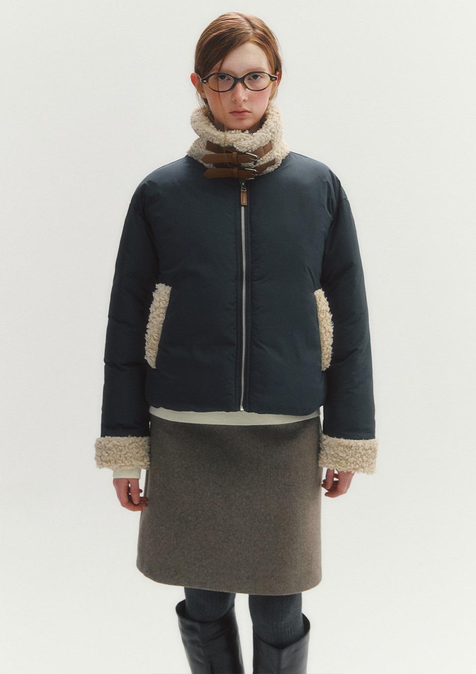 퍼카라 레더 비죠 패딩 (MAFDPD09NDN)