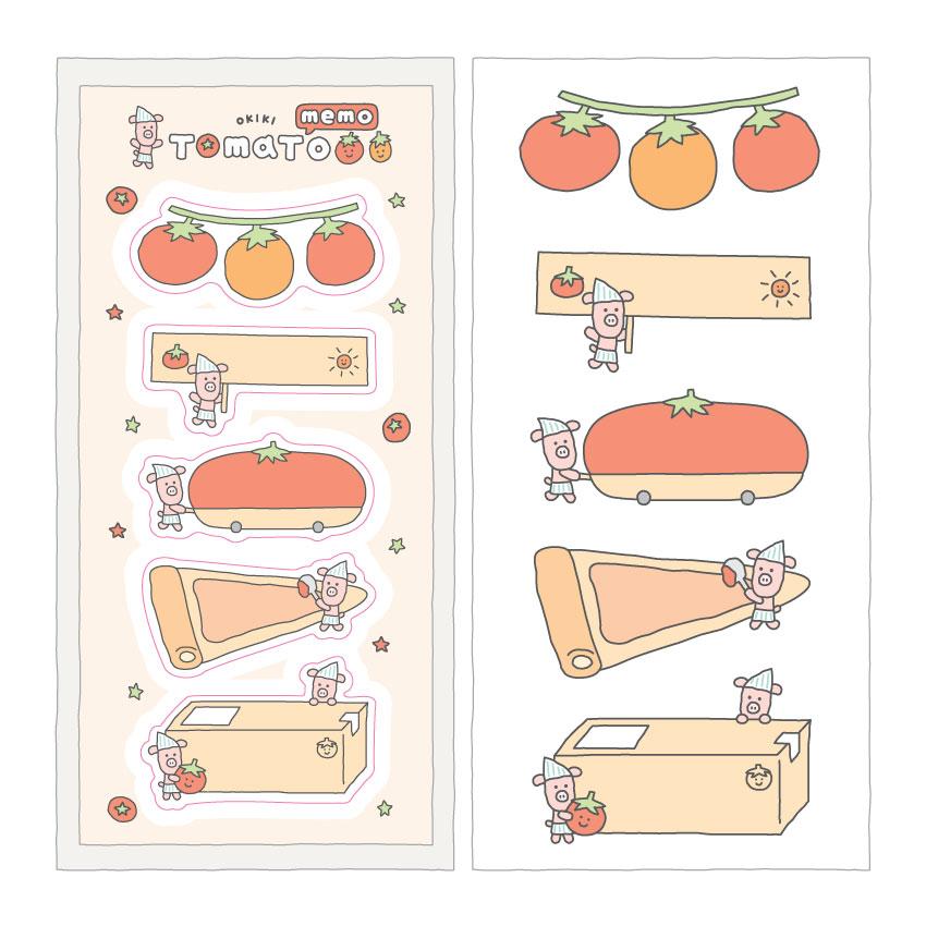 [오키키] 토마토 메모 스티커