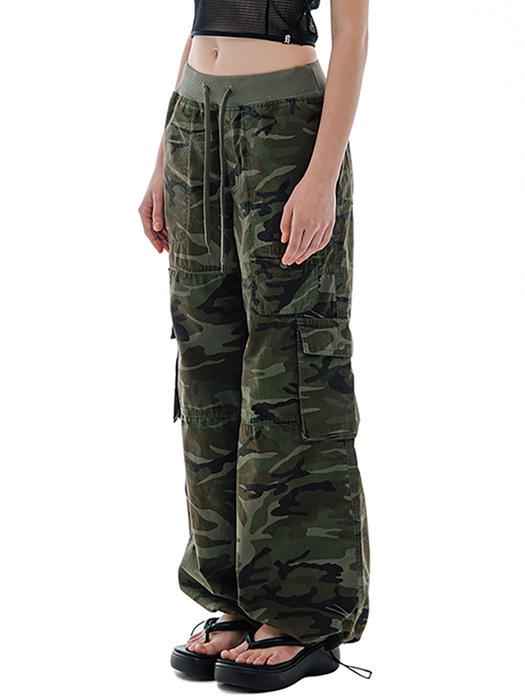 RIPSTOP BANDING CARGO PANTS [CAMO]