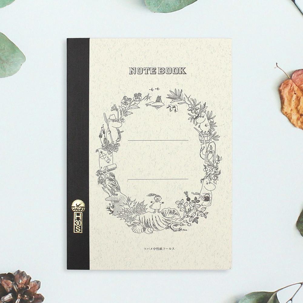 [츠바메] 만년필 필사 노트 무민 A5 라인