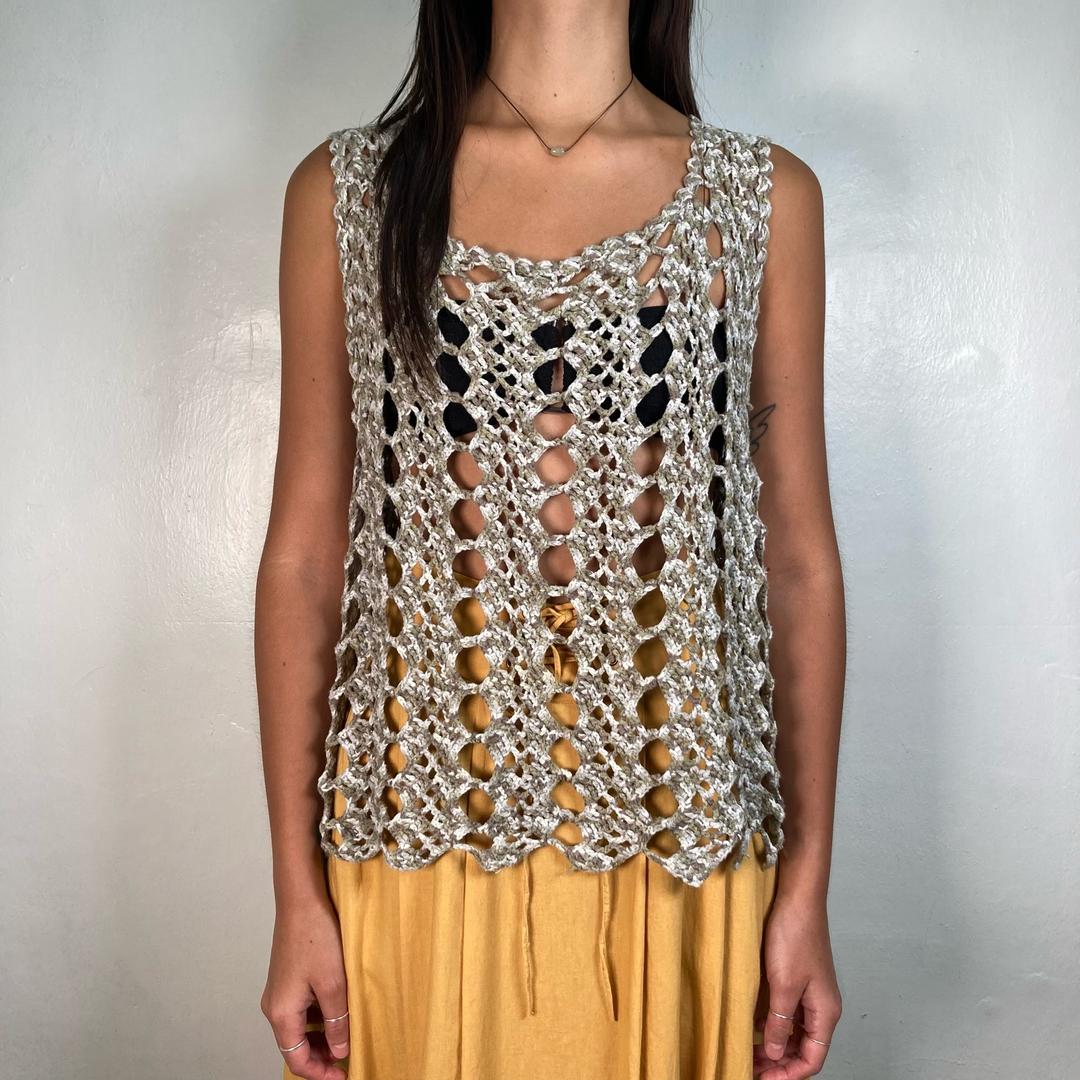 net sleeveless top