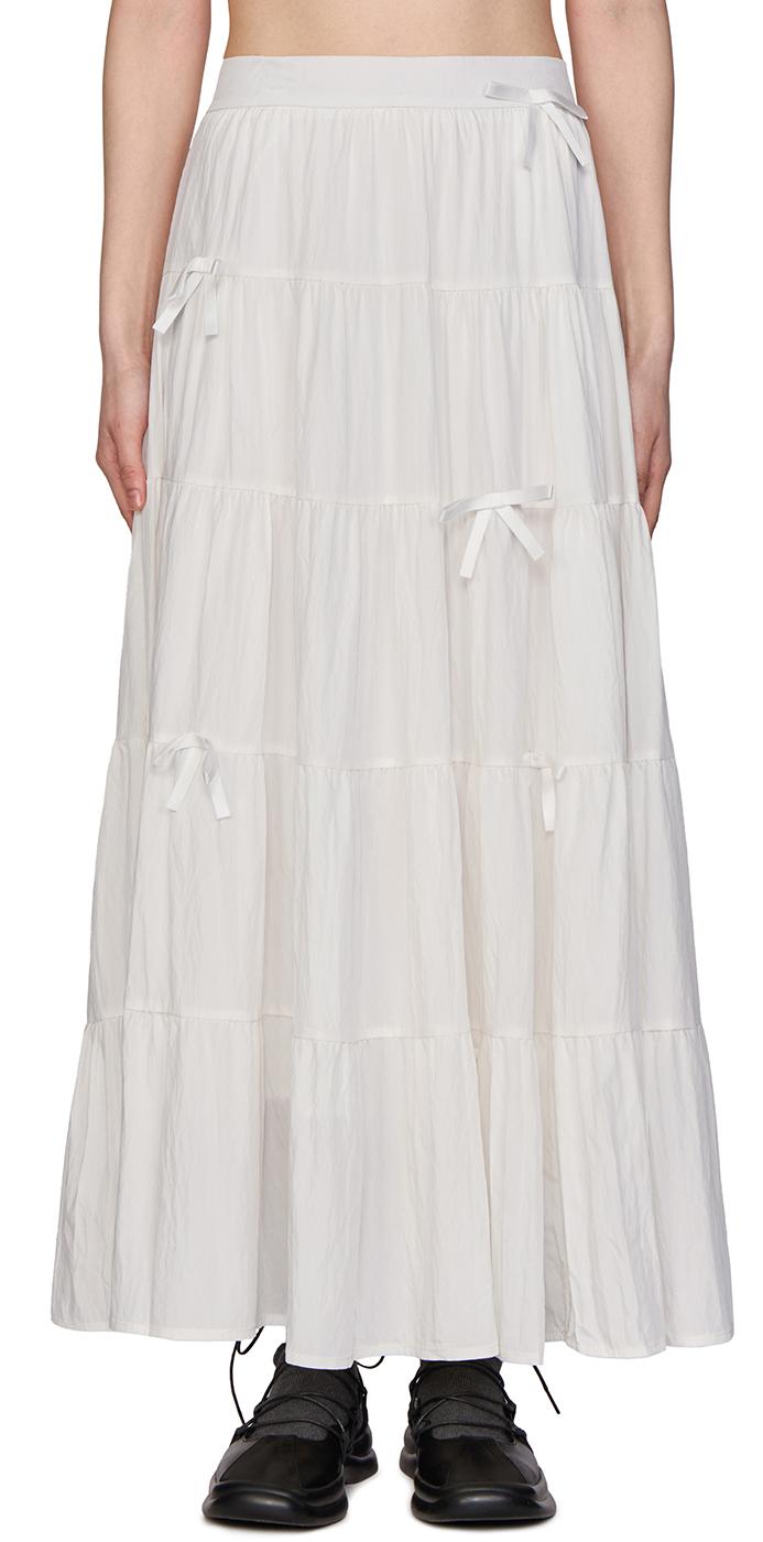 포르테나 런치 리본 롱 스커트