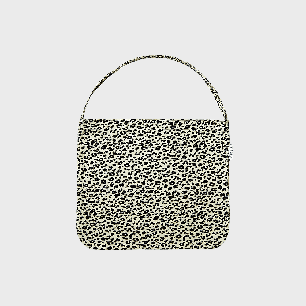 22Y LEOPARD CORDUROY ECO BAG-IVORY