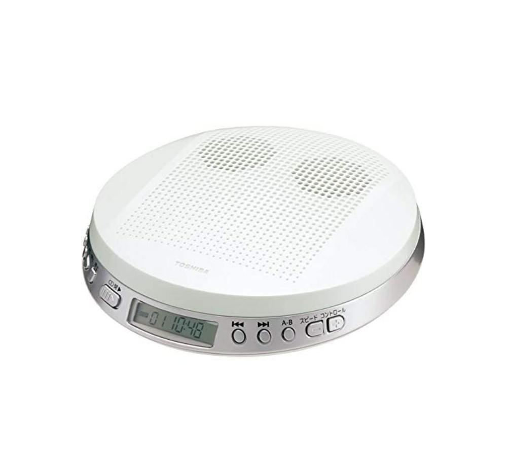도시바 레트로 휴대용 시디 플레이어 CD PLAYER 어학 씨디 빈티지 감성 화이트