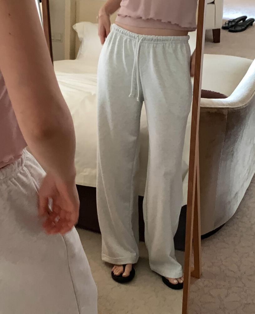 [세일 멜란지 당일배송] founders 파운더스 코지 와이드 팬츠 코튼 밴딩 일자 데일리 바지 이너프