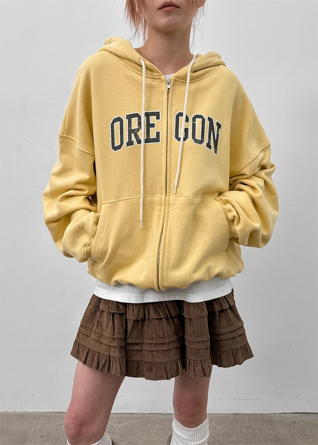 블랙업 벤딧 루즈핏 프린팅 후드집업