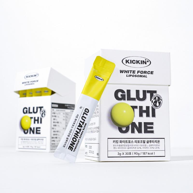 키킹 순수 글루타치온 300 분말 리포좀 비타민C 2box 60포