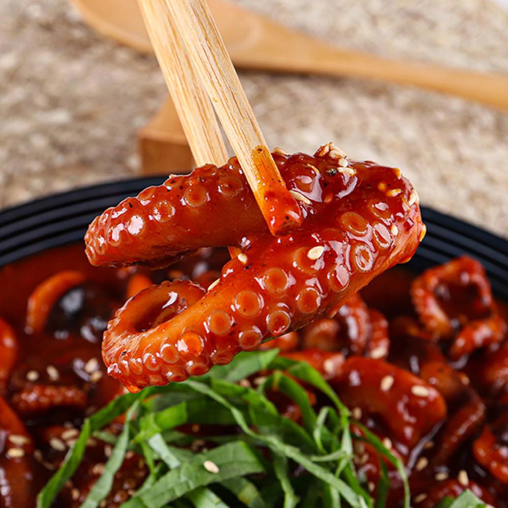 쭈꾸미식가 양념 쭈꾸미 볶음 500g 낙곱새 주꾸미 맛집 캠핑 혼술 간편 요리