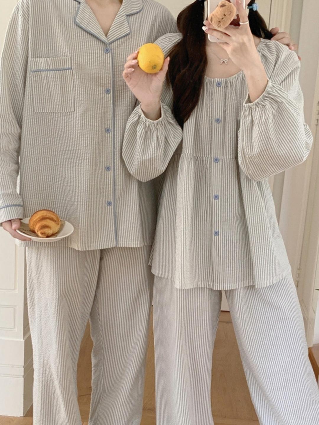 누오브 스트라이프 파자마 (2ps ver.)