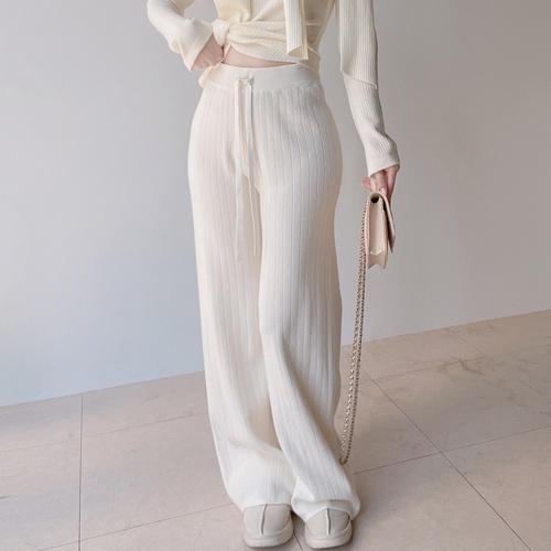 니트 와이드 오레니아 팬츠