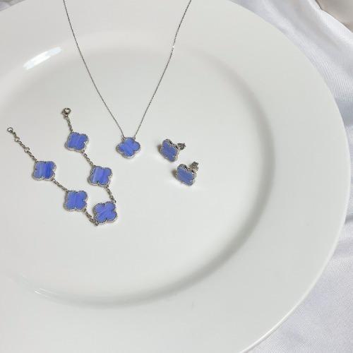 925실버 칼세도니 목걸이 귀걸이 팔찌