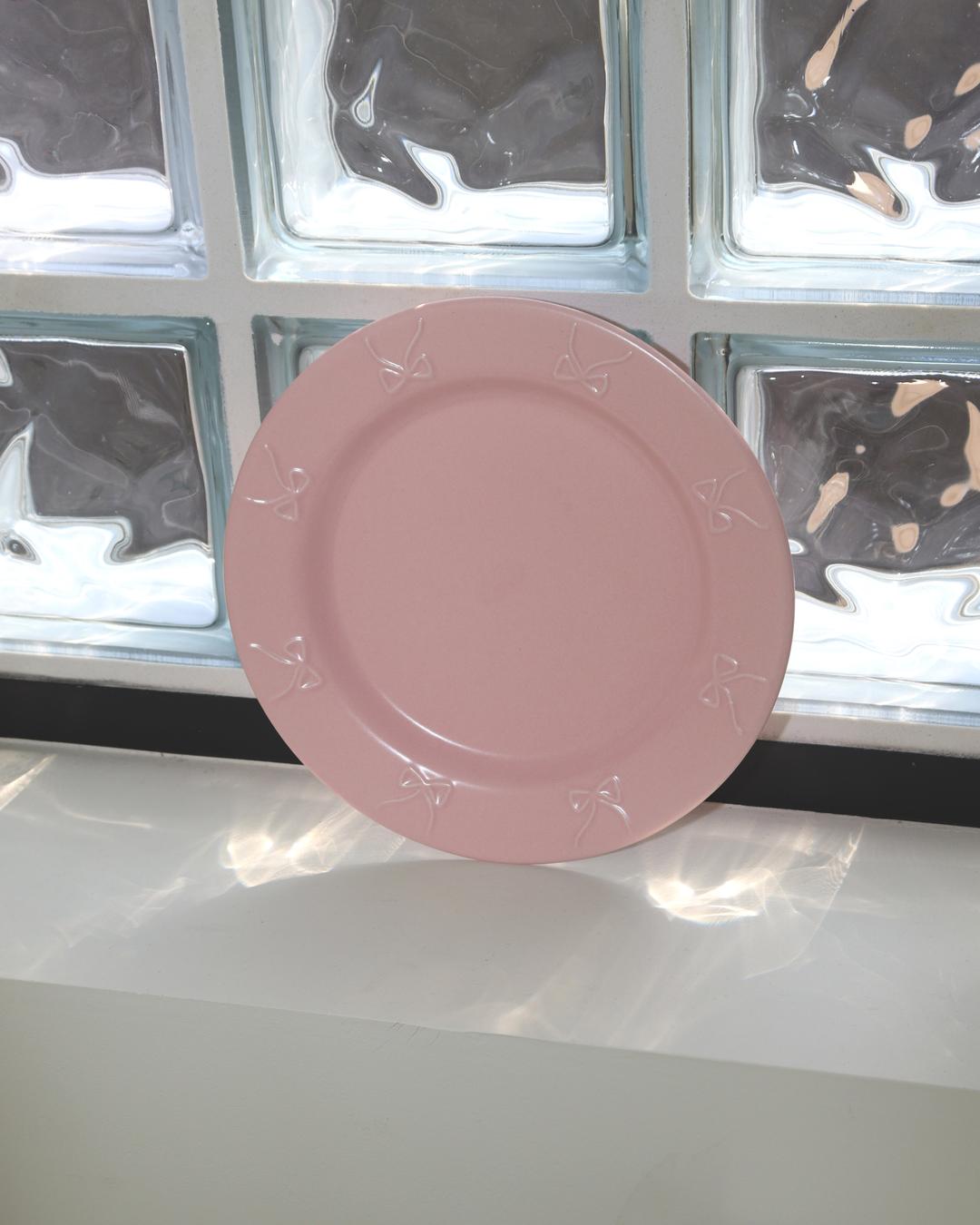 ribbon plate(pink)