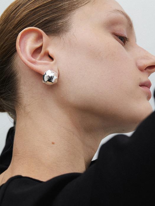 [실버 단독]bumpy earring_2color