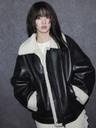 Shearling Mustang Jacket in Black VM5WM015-10