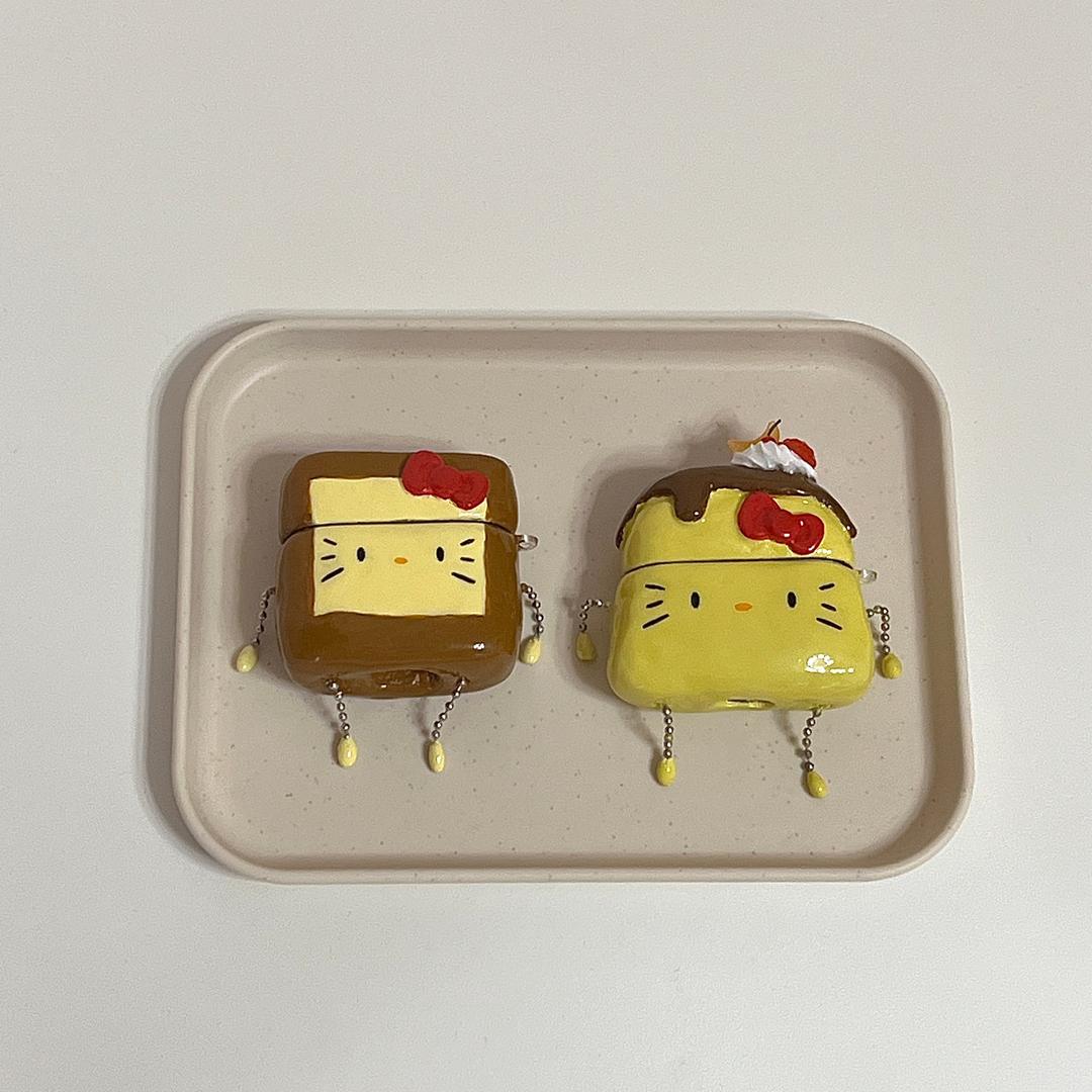 딸기 토스트 푸딩 키티 Diy AirPods Case 에어팟 케이스