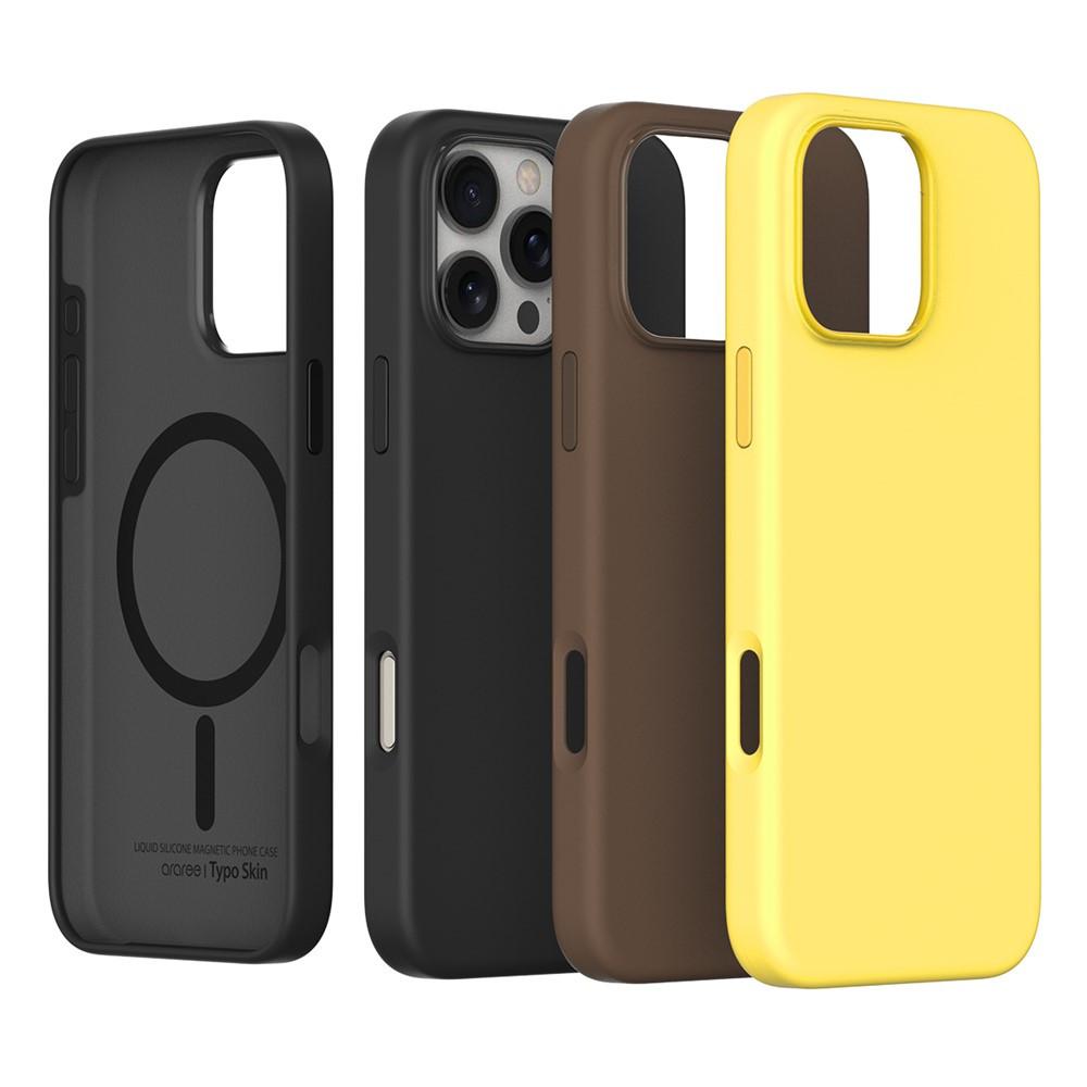 araree 아이폰16 프로 맥스 케이스 맥세이프 실리콘 슬림 타이포스킨