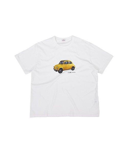 Gallery Yellow Car T-shirt_White