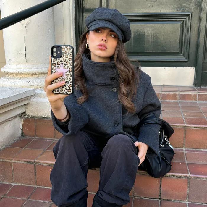 Double Breasted Coat (grey)