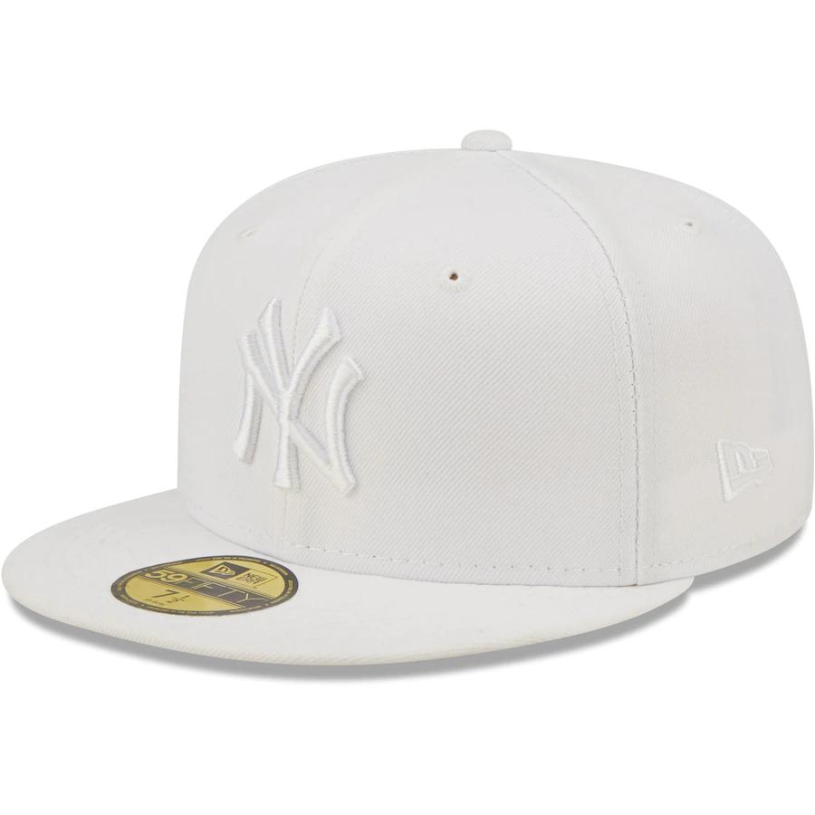Men's New York Yankees New Era White on White 59FIFTY Fitted Hat