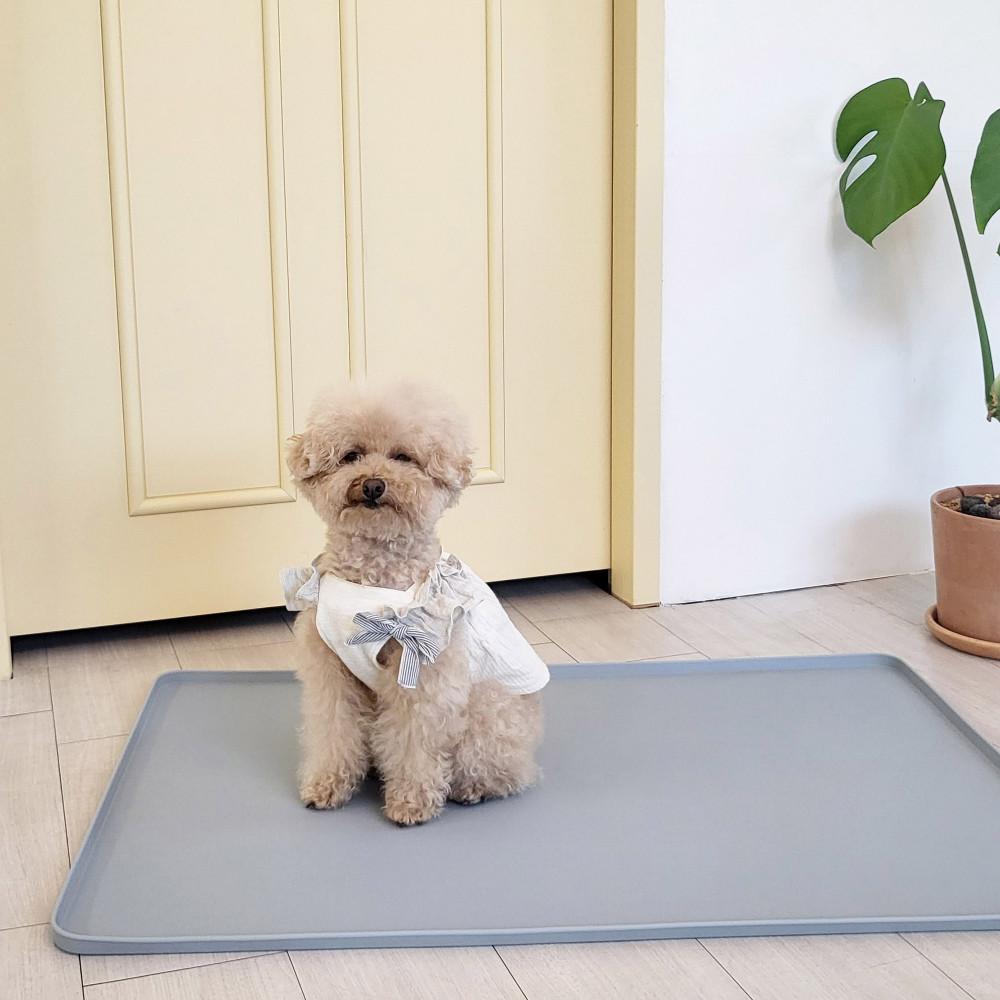 실리콘연구소 국내생산 강아지 실리콘 논슬립 배변판 표준형 대형 배변매트 애견 화장실